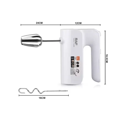 Mixer electric de mana 800W 5 viteze si 2 accesorii pentru batut si framantat R 6653R