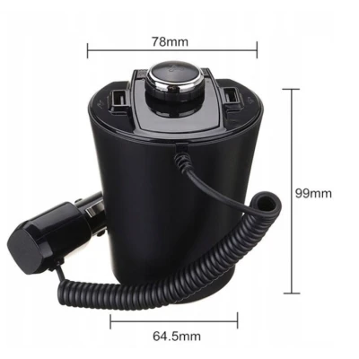 Modulator auto BX6 Bluetooth FM USB Negru