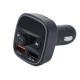 Modulator auto Q1 FM cu bluetooth 2 iesiri USB Negru