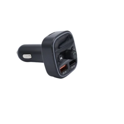 Modulator auto Q1 FM cu bluetooth 2 iesiri USB Negru