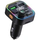Modulator FM Auto cu Funcție Bluetooth Wireless RGB 7 Culori