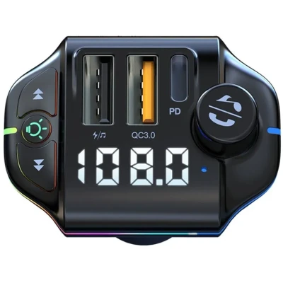 Modulator Fm auto Rgb ZTB-A10 - 20W Negru