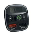 Modulator Fm auto Xd8 cu functie Bluetooth Mod  Bt cu doua porturi Usb microSd Negru