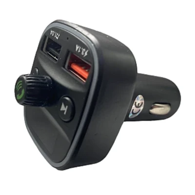 Modulator Fm auto Xd8 cu functie Bluetooth Mod  Bt cu doua porturi Usb microSd Negru