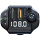Modulator Fm auto ZTB A10 20W Rgb cu incarcare rapida  Negru