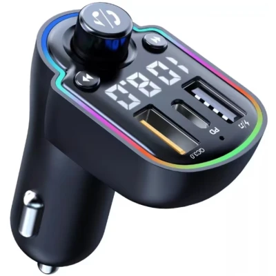Modulator FM Bluetooth 5.0 Incarcare rapida MP3 Player Tip C PD 20W USB QC 3.0 ZTB A8