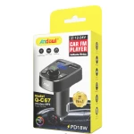 Modulator FM Bluetooth si incarcator auto 12V/24V cu 2 porturi USB Q C67 Andowl