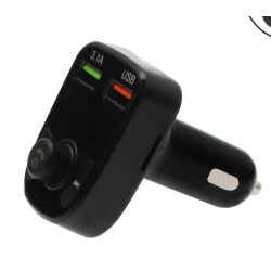 Modulator FM Bluetooth si incarcator auto 12V/24V cu 2 porturi USB Q C67 Andowl