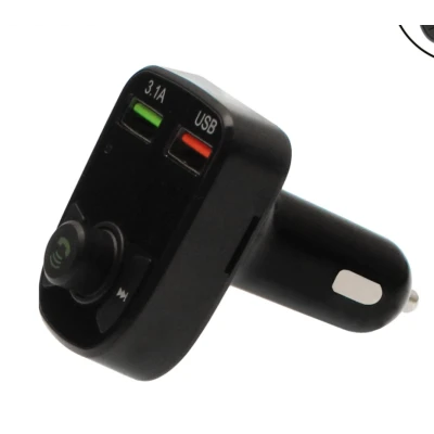 Modulator FM Bluetooth si incarcator auto 12V/24V cu 2 porturi USB Q C67 Andowl