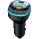 Modulator FM C33 Radio functie Bluetooth Led Multicolor USB A USB C Negru￼