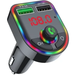 Modulator Mp3 Fm Auto F6 functie Bluetooth cu USB