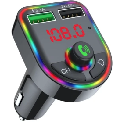Modulator Mp3 Fm Auto F6 functie Bluetooth cu USB