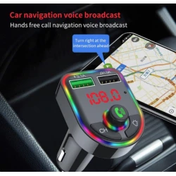 Modulator Mp3 Fm Auto F6 functie Bluetooth cu USB