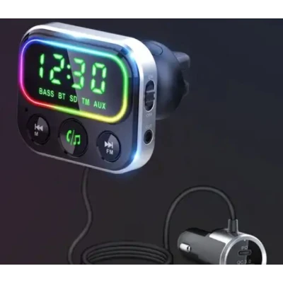 Modulator Transmitator FM Auto BC79 Bluetooth QC 3.0 negru
