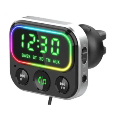 Modulator Transmitator FM Auto BC79 Bluetooth QC 3.0 negru