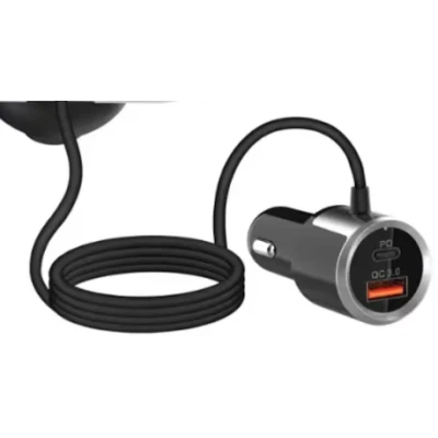 Modulator Transmitator FM Auto BC79 Bluetooth QC 3.0 negru
