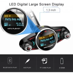 Modulator Transmitator FM Auto BT08 Bluetooth 5.0 EDR A2DP