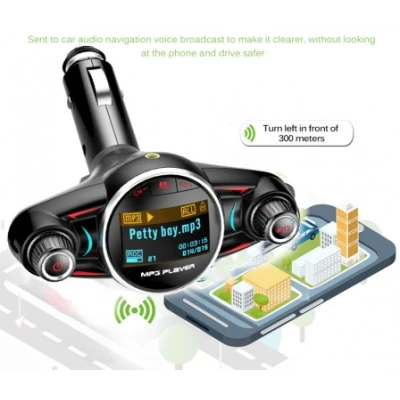 Modulator Transmitator FM Auto BT08 Bluetooth 5.0 EDR A2DP