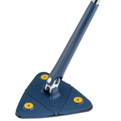 Mop multifunctional pentru suprafete uscate si ude cap triunghiular rotativ