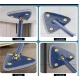 Mop multifunctional pentru suprafete uscate si ude cap triunghiular rotativ