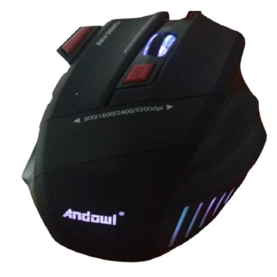 Mouse gaming Andowl model Q 802 negru/rosu