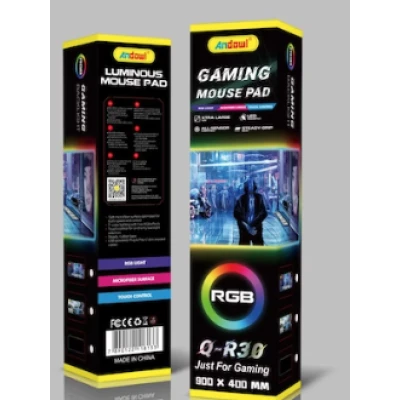 MousePad Gaming Andowl Q R30 Led RGB USB 