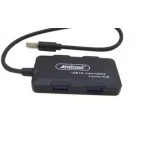 Multi HUB cu 4 USB Andowl Q HU302 negru