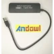 Multi HUB cu 4 USB Andowl Q HU302 negru