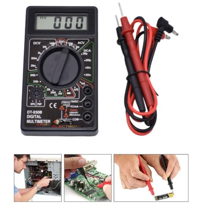 Multimetru digital DT830B negru