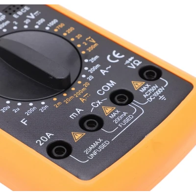 Multimetru DT9205A electric digital multifunctional universal cu test de electricitate durabil de inalta precizie XL