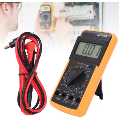 Multimetru DT9205A electric digital multifunctional universal cu test de electricitate durabil de inalta precizie XL