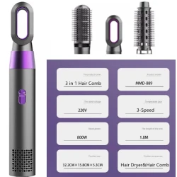 Multistyler Airwrap, Hot Air Styler 3 in 1, ondulare, uscare, indreptare