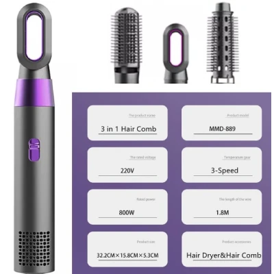 Multistyler Airwrap, Hot Air Styler 3 in 1, ondulare, uscare, indreptare