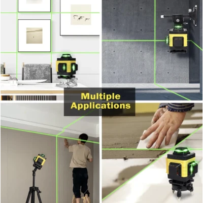 UB Nivela Laser 3D LEIHMANN cu Linii Verzi si Accesorii Complete