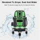 Nivela orizontala/verticala cu laser electric profesional Andowl Q SP01 verde