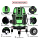 Nivela orizontala/verticala cu laser electric profesional Andowl Q SP01 verde
