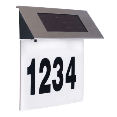 Numar Casa Solar cu Lumina prin 4 Led-uri
