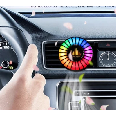 Odorizant auto D2 functie umidificator Led cu ritm muzical RGB Bluetooth