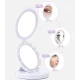Oglinda cosmetica 2 in 1 Andowl Q MR80 pliabila led efect de lupa reincarcabila