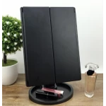 Oglinda cosmetica LED extensibila cu buton tactil