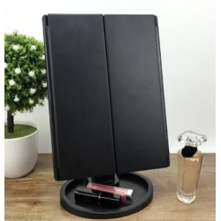 Oglinda cosmetica LED extensibila cu buton tactil