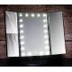 Oglinda cosmetica LED extensibila cu buton tactil