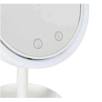 Oglinda make-up cu lumina si ventilator