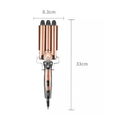 Ondulator pentru par Kemei KM 1010A cu 3 tuburi