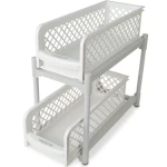 Organizator 2 nivele, pliabil pentru baie sau bucatarie