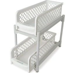 Organizator 2 nivele, pliabil pentru baie sau bucatarie