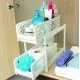 Organizator 2 nivele, pliabil pentru baie sau bucatarie