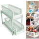 Organizator 2 nivele, pliabil pentru baie sau bucatarie
