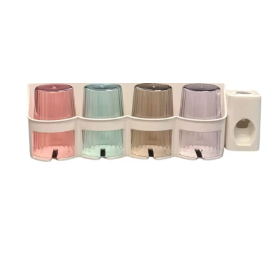 Organizator baie RA-875B cu carlige si dozator pentru pasta de dinti
