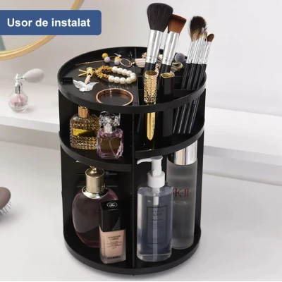 Organizator cosmetice rotativ 360 grade suport ajustabil OFF